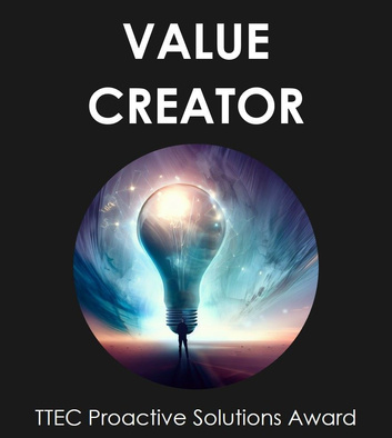 TTEC's Value Creator winner in the Proactive Solutions Awards